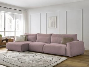 Divano angolare in rosa chiaro Aden – Bobochic Paris