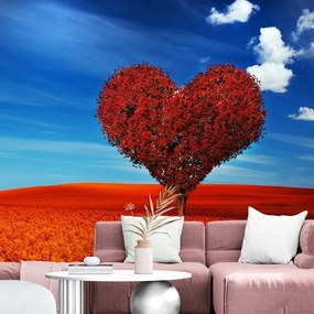 Carta da parati – Albero meraviglioso a forma di cuore