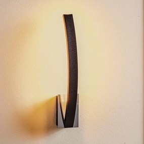 Applique da parete a LED Umbra Domiluce, dimmerabile, Nero, Corridoio, Metallo, Moderno, Applique a LED