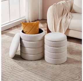 Eglo 424125 - SET 2x Sgabello AMPAHAKA diametro 33,5/40 cm bianco