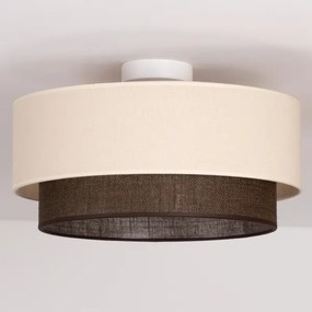 Brilagi - Plafoniera LED BOHO STYLE 1xE27/15W/230V Ø 40 cm crema/marrone