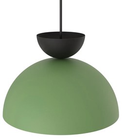 Lampadario Minimal Efesto Acciaio Nero Verde 1 Luce Gx53 Ip20
