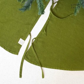 Tappeto rotondo verde sotto l'albero di Natale ø 125 cm Christmas Green - Linen Tales