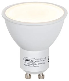 Set di 5 Lampada LED GU10 sensore chiaro-scuro 5W 380 lm 3000K