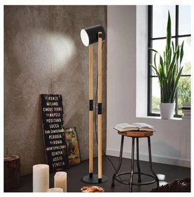 Eglo 43048 - Lampada da terra HORNWOOD 1xE27/28W/230V