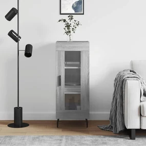 Credenza Grigio Sonoma 34,5x34x90 Cm İn Legno Multistrato /