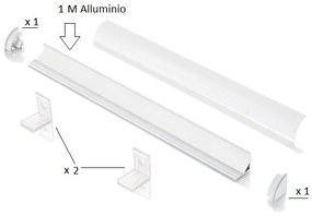 Ideallux slot ang tondo d16xd16 1000 mm al