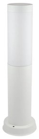 Paletto da Giardino 40cm acciaio inox BIANCO IK06 IP54 base E27