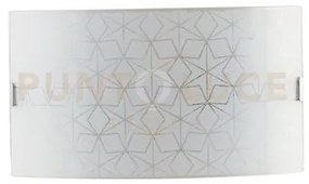 Applique a parete esagram bianca e graniglia stella 2 luci attacc...