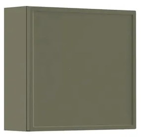 Pensile bagno Pixel laccato opaco verde salvia, 1 anta apertura da sinistra P 17 x L 40 x H 40 cm