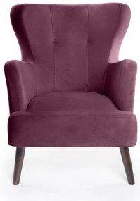 Poltrona in velluto viola Noemye - Bonami Essentials