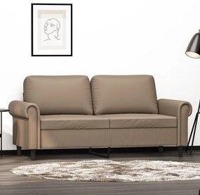 Divano A 2 Posti Cappuccino 140 Cm İn Similpelle /