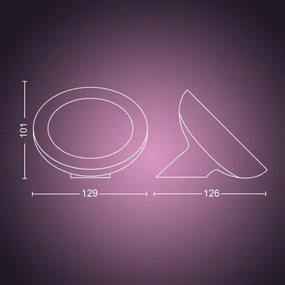 Philips - Lampada da tavolo LED RGB dimmerabile Hue BLOOM 1xLED/7,1W/230V