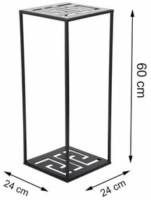 Tavolino DIAMOND 24x60 cm nero