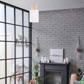 Plafoniera ARI 1xE27/60W/230V d. 16 cm bianco