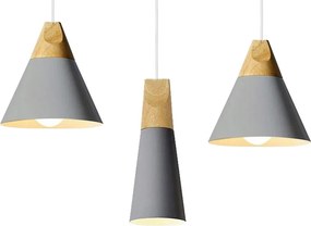 Lampada da soffitto SCANDI SET CPR Grigia