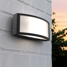 Applique Slim Design IP65 - E27 Nera Colore del corpo Nero
