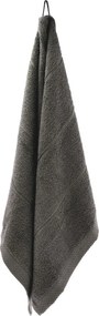 Asciugamano tipo terry grigio scuro in cotone 50x100 cm Line – Södahl