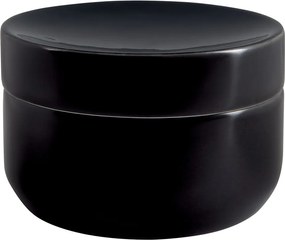 Organizer da bagno nero in ceramica per dischetti di cotone Jaro – Spirella