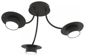 Lampada a soffitto in acciaio ENSO 3 nero da interno 3xGX53 Colore del corpo Nero