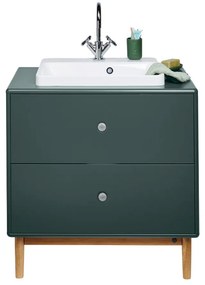 Mobile sospeso verde scuro con lavabo senza miscelatore 80x62 cm Color Bath - Tom Tailor