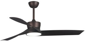 Ventilatore da soffitto Tom marrone, Ø 144 cm, CCT, dimmerabile, SULION IP20