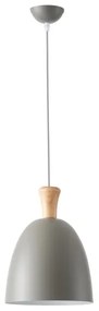 Lampadario a sospensione con filo 1xE27/15W/230V grigio diametro 23 cm