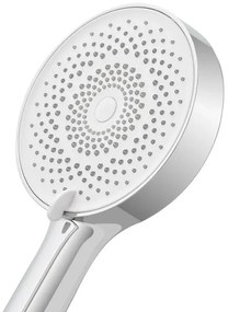 Doccetta tonda moderna 26cm cromo a tre getti in ABS anticalcare Hidra