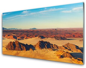 Quadro acrilico Paesaggio del cielo del deserto 100x50 cm