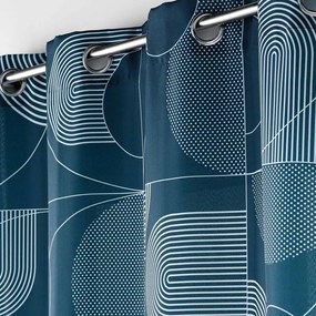 Tenda blu 140x280 cm Esquisse - douceur d'intérieur