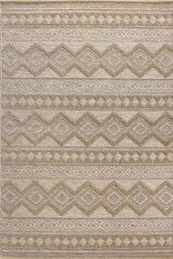 Tappeto Garden etnico geometrico beige, L 190 x L 160 cm
