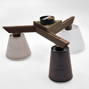 Brilagi - Lampadario LED ANTHONY 3xE14/40W/230V rovere noce