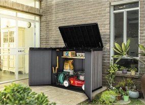 Contenitore da giardino grigio in plastica Deco – Keter