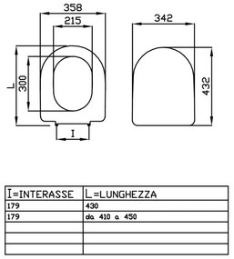Copriwater compatibile per wc Dolomite serie Quadrarco