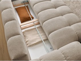 Divano grigio tortora con rivestimento in ciniglia 278 cm Everest – Bobochic Paris