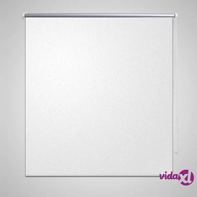 vidaXL Tenda a Rullo Oscurante 160 x 175 cm Bianco