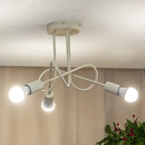 Lampadario a soffitto OXFORD 3xE27/15W/230V crema