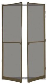 Zanzariera Per Porta A Battente 2 Ante 150x240 Telaio Alluminio Bronzo Sangiorgio