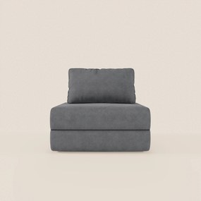 Rift poltrona letto con materasso alto 22 cm e memory foam - schienale mobile e tessuto smacchiabile T31