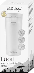 Termos da viaggio bianco, 400 ml Fuori - Vialli Design