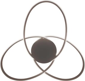 Plafoniera LED Astra Ø 67.4 cm marrone IP20 bianco naturale NOVECENTO