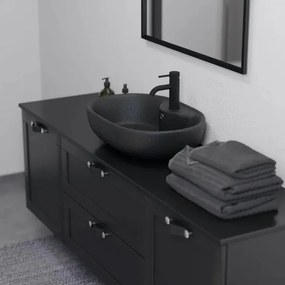 BATH DELUXE 06-060-08-02-00 - Lavabo da appoggio TROMSO 59,5x41 cm ceramica/nero