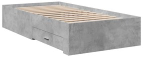 Giroletto cassetti grigio cemento 75x190 cm legno multistrato