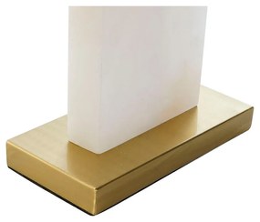 Lampada da tavolo DKD Home Decor Bianco Dorato Metallo Marmo 50 W 220 V 38 x 25 x 76 cm