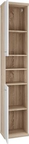 Colonna bagno a terra o sospesa 180 cm bicolore bianco e legno chiaro | LAC-ESTIA - KAMALU