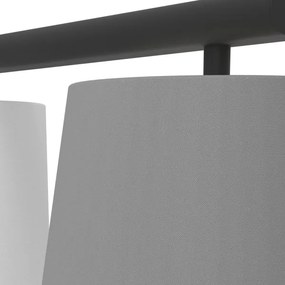 Eglo 55207 - Lampadario a sospensione con filo ALMEIDA 3xE14/25W/230V grigio