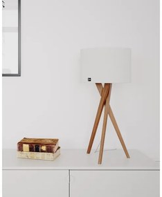 ByRydens 4002720-6002 - Lampada da tavolo VEGA 1xE27/8W/230V bianco/rovere