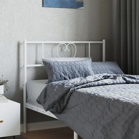 Testiera İn Metallo Bianco 100 Cm /