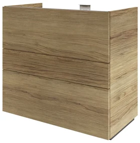 Mobile da bagno sotto lavabo SENSEA Neo Frame rovere lucido L 90 x H 84 x P 48 cm 3 cassetti, lavabo non incluso