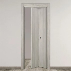 Porta pieghevole a libro simmetrica Elm olmo chiaro L 70 x H 210 cm destra
